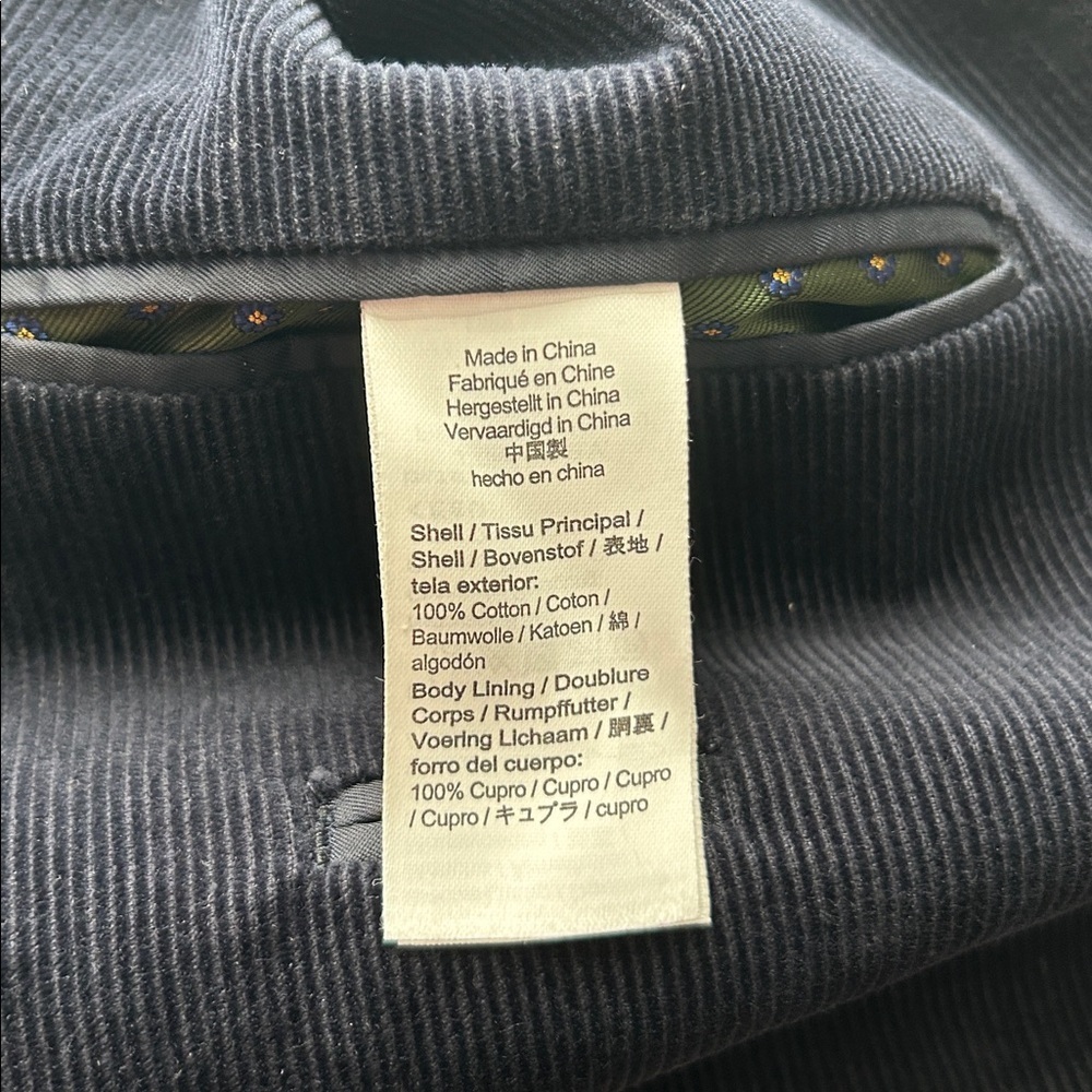 J. Crew Ludlow Slim-fit suit jacket in English cotton corduroy Size 44R - Picture 8 of 11